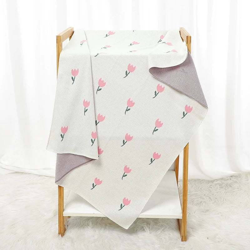 Cotton Knit Baby Blanket