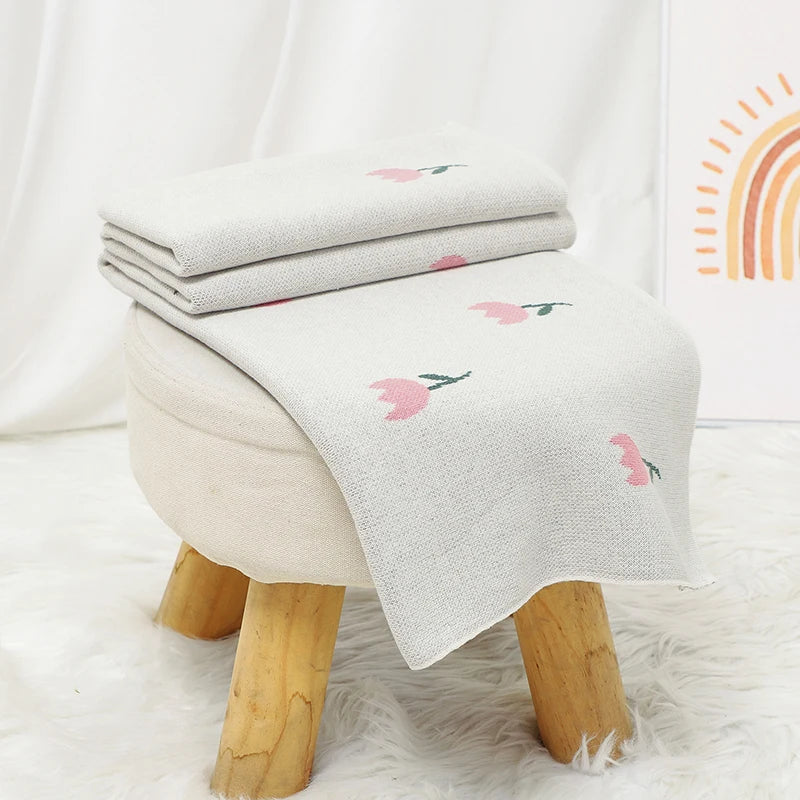 Cotton Knit Baby Blanket